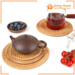  Lót Ly Lót Nồi Bằng Mây Tre Đan Hàng Thủ Công Mỹ Nghệ Xuất Khẩu Size Lớn 