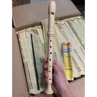 Sáo nhựa Recorder DHS chuẩn âm phục vụ lớp 4,5,6,7 (cho học sinh, giáo viên)+ kèm túi và que vệ sinh