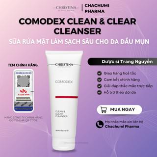 Sữa Rửa Mặt Christina Comodex Clean & Clear Cleanser Làm Sạch Sâu Cho Da Dầu Mụn