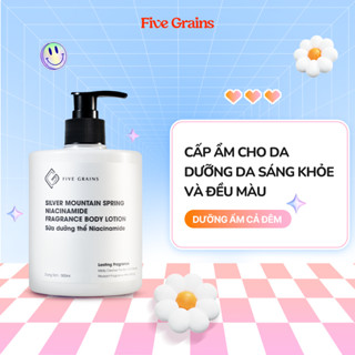 Sữa dưỡng thể Five Grains dưỡng ẩm làm trắng Niacinamide - Unisex 500ml