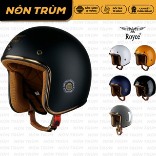 Mũ bảo hiểm 3/4 Royce Xh15 có lớp lót tháo lắp dễ dàng đi xe máy cho nam và nữ tại Nón Trùm