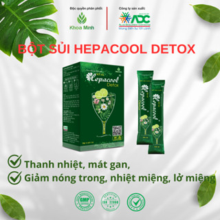 ✅ Combo 10 hộp Bột sủi Hepacool detox ADC - Hỗ trợ thanh nhiệt, bổ sung vitamin C-Hộp 10 gói