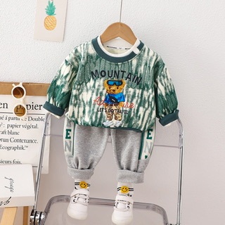 Bộ gấu moutain xanh size 80-130 BT540