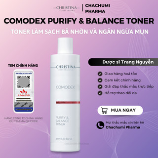  Toner Christina Comodex Purify & Balance Làm Sạch Bã Nhờn Và Ngăn Ngừa Mụn 