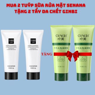 (MUA 2 TẶNG 2) MUA 2 SỮA RỬA MẶT SENANA TRẮNG DA MỜ THÂM TẶNG 2 TẨY TẾ BÀO CHẾT GINBI-KIWIWIN
