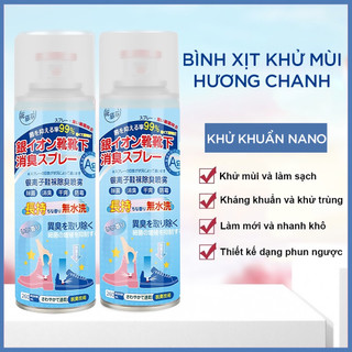 Chai Xịt Khử Mùi Giày Dép NaNo Bạc 260ml, Xịt Khử Mùi Hôi Chân Nano Ngăn Ngừa Hôi Chân Hiệu Quả