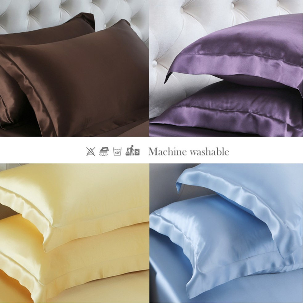 Vỏ Gối Lụa NITE9SILK TRAMDOBEDDING Đa Dạng Màu Sắc