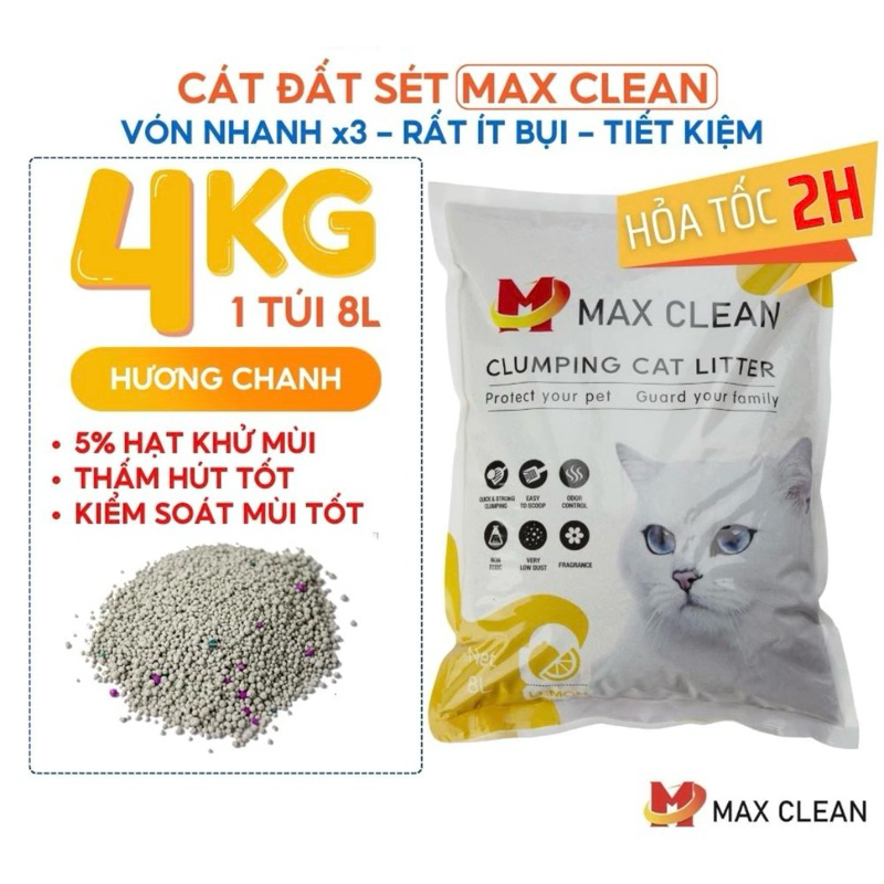 Cát Vệ Sinh Cho Mèo Moon Cat - Max Clean - CHỌN LOẠI