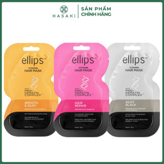 Kem Ủ Tóc Ellips Keratin Vitamin Hair Mask with Pro-Keratin Complex 18g Hasaki Sản phẩm chính hãng