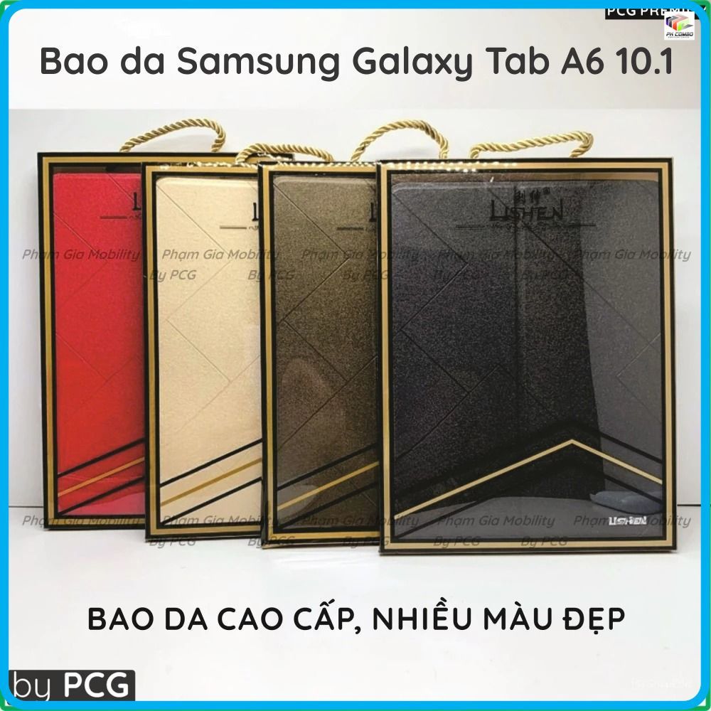 Bao da Samsung Galaxy Tab A6 10.1 (có bút S Pen) mã P585 P585y P580 Listen bền đẹp, bảo vệ máy, chốn