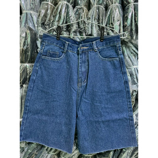 Quần short lửng jean kèm hình thật