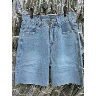 Quần short lửng jean kèm hình thật