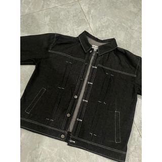 [ nhận hàng trước tết ]  Áo/ quần raw denim - raw black denim set