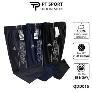 [Hỏa Tốc-QDD015]Quần dài thể thao nam chất gió mềm ông suông viền chữ, quần jogger nam thu đông