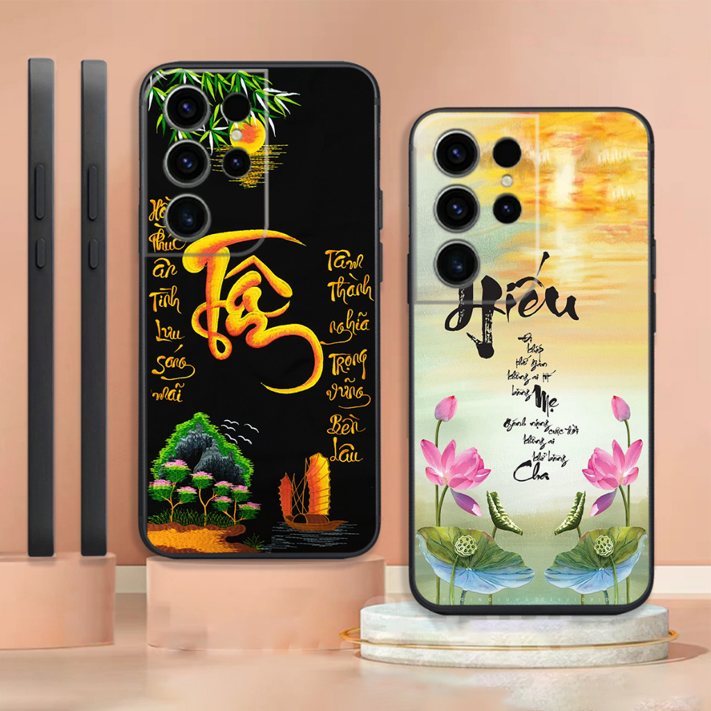 Ốp lưng Samsung S24 5G - S24 PLUS 5G - S24+ 5G - S24 ULTRA 5G -S24 FE in hình thư pháp tài,lộc,bình 