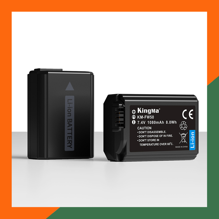 Bộ 2 Pin + Sạc Đôi Kingma NP-FW50 Dùng Cho Máy Ảnh Sony | BigBuy360 - bigbuy360.vn