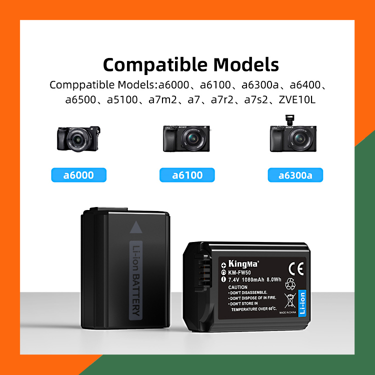 Bộ 2 Pin + Sạc Đôi Kingma NP-FW50 Dùng Cho Máy Ảnh Sony | BigBuy360 - bigbuy360.vn