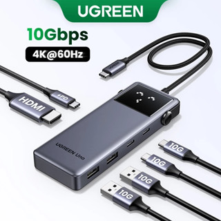 Bộ chia USB C HUB UGREEN Uno 6 trong 1 4K60Hz PD100W 10Gbps USB3.2 cho máy tính Macbook Pro Air