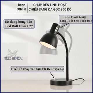 Đèn Học Để Bàn Đọc Sách, Chống Cận Thị, Decor Bàn làm Việc Dùng Bóng Đèn Led Bull Rạng Đông Chui E27 Dễ Dàng Thay Bóng