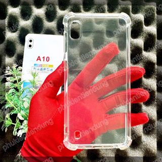 Ốp Lưng Samsung A10 Dẻo Trong Suốt Chống Va Đập Có Gù Bảo Vệ 4 Gốc Silicon Cao Cấp