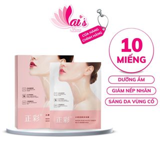 Hộp 10 Miếng Mặt Nạ Cổ Tinh Chất Cherry NOTO Loại Bỏ Nếp Nhăn, Làm Trắng Da, Dưỡng Ẩm, Nâng Cơ, Săn Chắc Da Vùng Cổ
