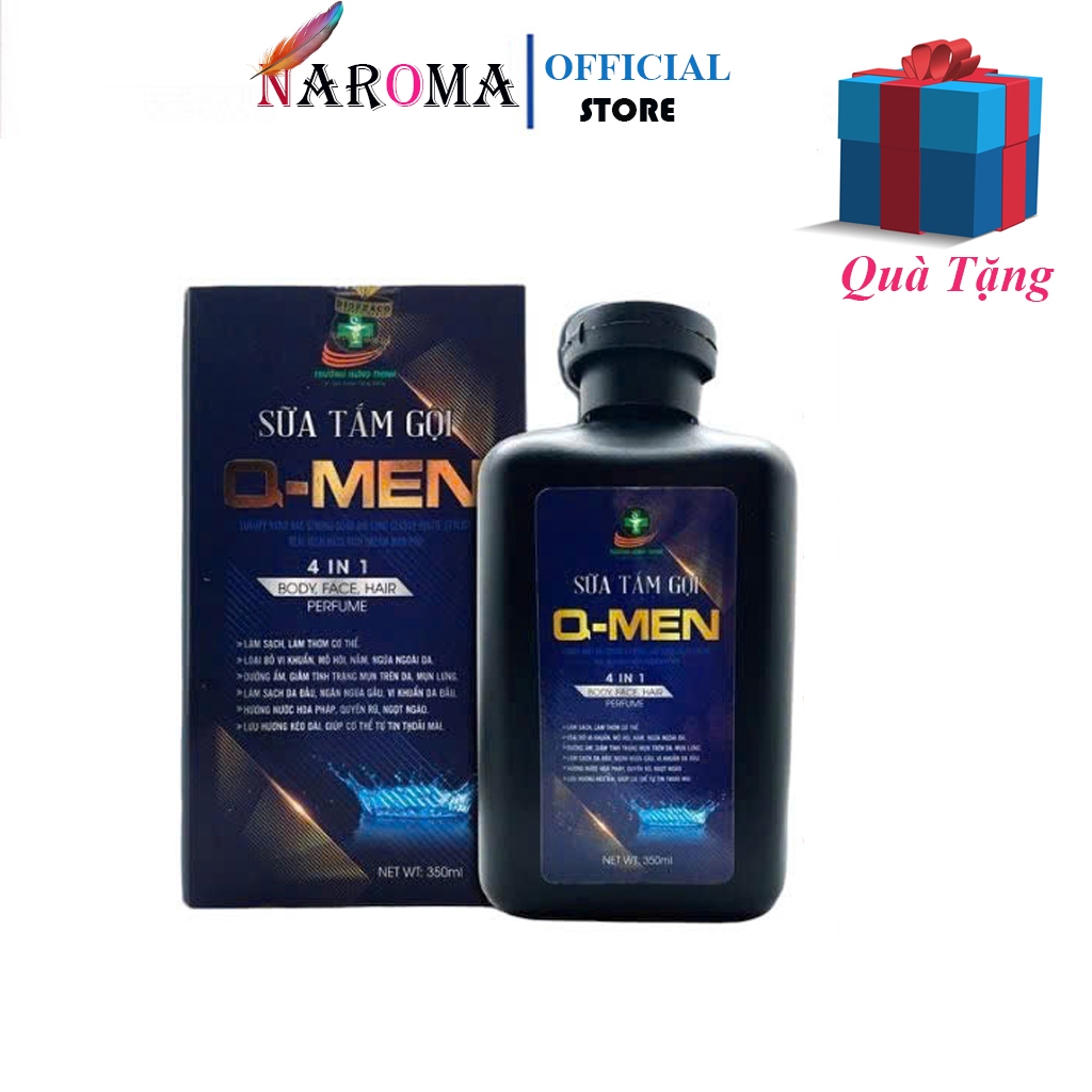 Sữa Tắm Gội Toàn Thân 4IN1 QMen 350ML Hương Nước Hoa Cao Cấp Dành Cho Nam Giới Và Dung Dịch Vệ Sinh Nam Q - Men 150ML.