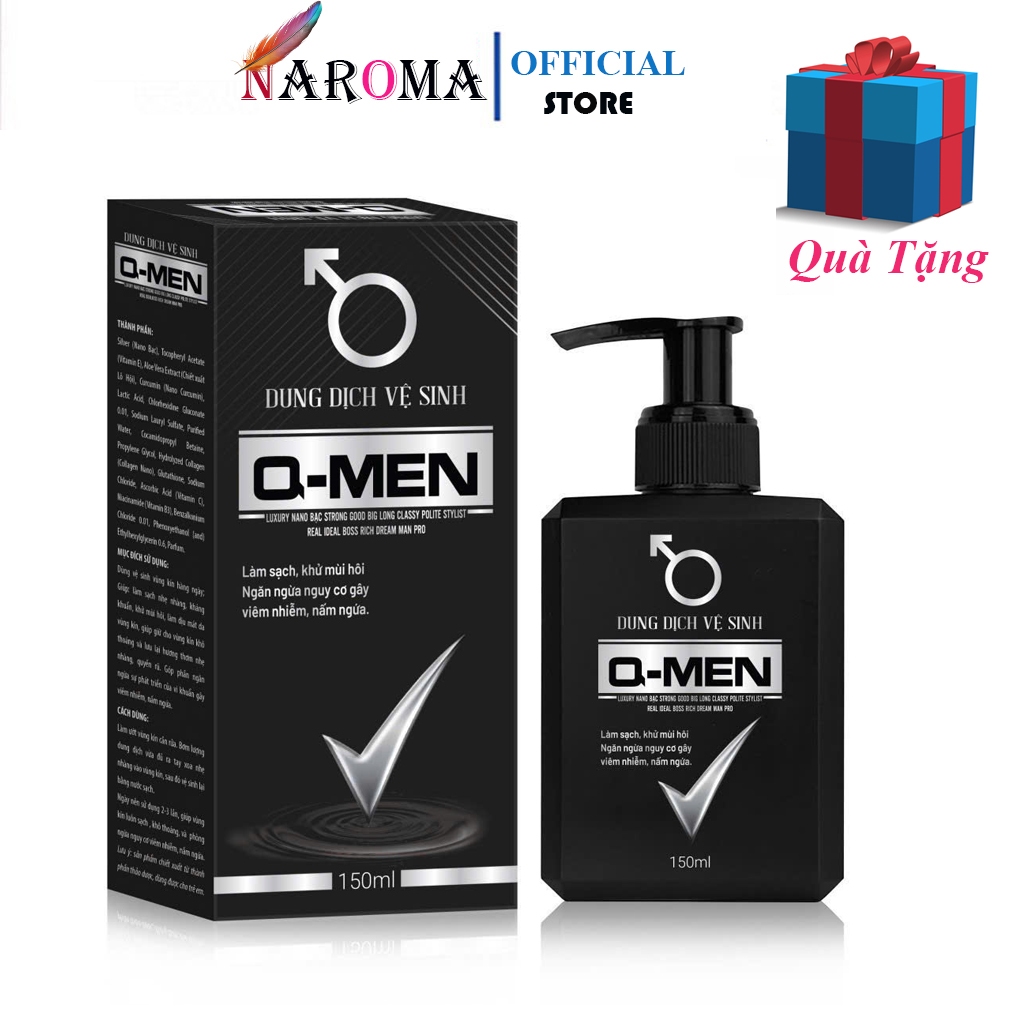 Sữa Tắm Gội Toàn Thân 4IN1 QMen 350ML Hương Nước Hoa Cao Cấp Dành Cho Nam Giới Và Dung Dịch Vệ Sinh Nam Q - Men 150ML.