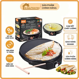 May nướng bánh crepe 30cm, làm bánh tráng, Pancake bằng điện 1200W RAF [BH 12 Tháng]