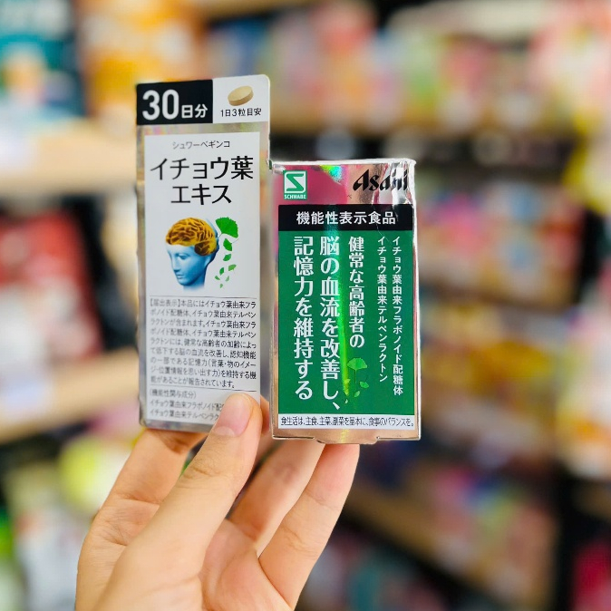 Viên uống hoạt huyết dưỡng não Asahi 90 viên bổ não, tăng cường trí nhớ, giảm chóng mặt, tiền đình