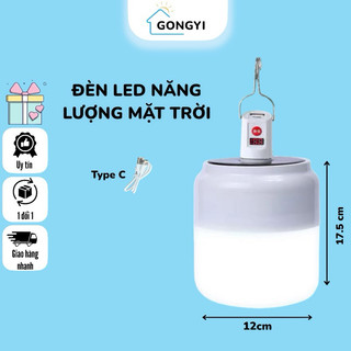 Đèn Treo Năng Lượng Mặt Trời GongYi Tích Điện Siêu Sáng Pin Trâu Kháng Nước Tặng Cáp Sạc Nhỏ Nhẹ Gọn