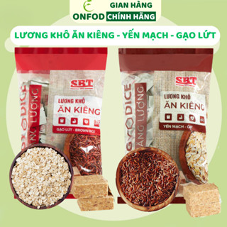 Lương khô ăn kiêng mini Yến Mạch Gạo Lứt SBT ONFOD giảm cân healthy eat clean gói 500g