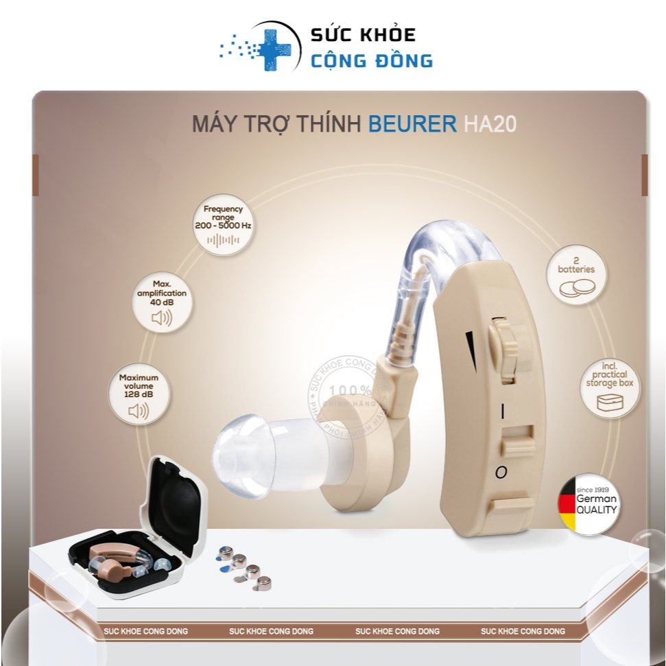 Máy Trợ Thính Cao Cấp Beurer HA20