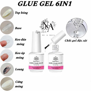 Glue gel 6in1 Born Pretty chính hãng 🌼 base/cứng móng/ úp móng/ gel nối dài/ top loang/ top gel💅💅💅