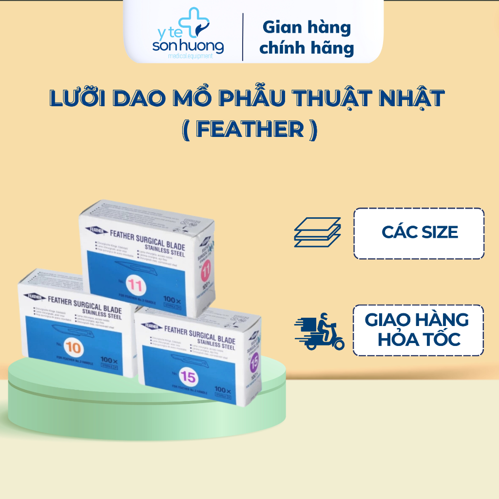 LƯỠI DAO MỔ PHẪU THUẬT NHẬT ( FEATHER ) số 10/11/15