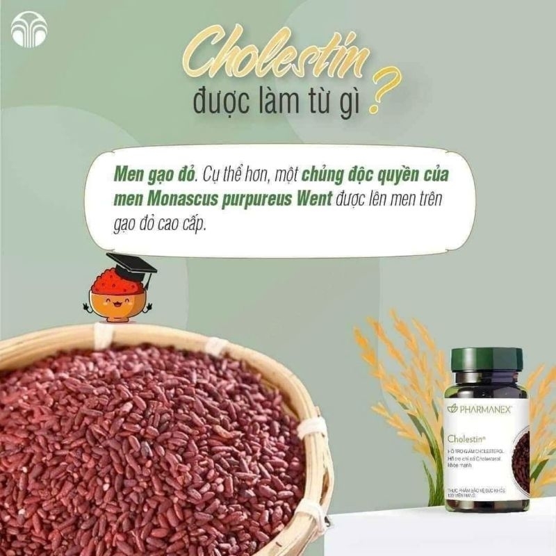 Giảm chỉ số mỡ máu Cholestin Nuskin mỹ