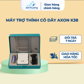 Máy trợ thính có dây Axon K38 có dây cho người già nghe hai tai