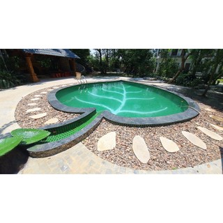 Gạch mosaic gốm men rạn chip 48x48mm màu xanh rêu