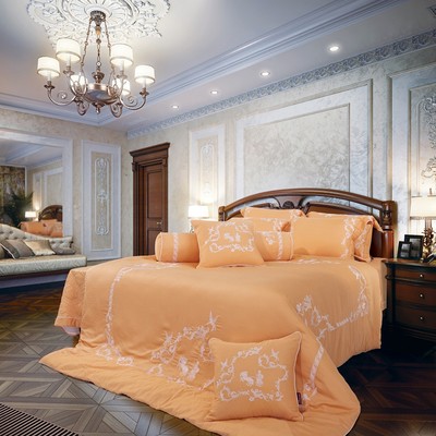 Bộ chăn ga gối cao cấp Victory - ASHM23105 Artemis Everon (Chất liệu vải: Hanji Modal - Hoạ tiết: Thêu)