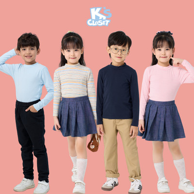 Combo 3 Áo Giữ Nhiệt K'S CLOSET Chất Liệu Cotton Cho Trẻ Em Từ 10-55kg (2-14 tuổi) CBA02FOF