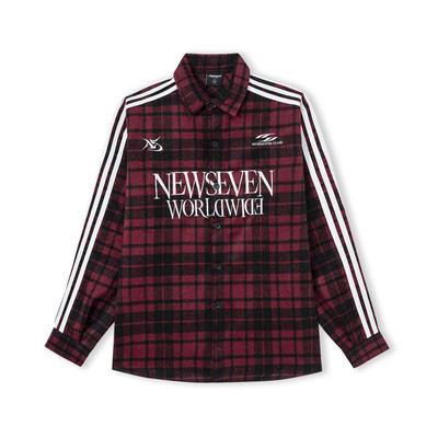 Áo Sơ Mi Dạ Kẻ NEWSEVEN Oversize Jersey Plaid Shirt SM.394