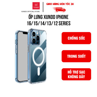 Ốp Lưng Trong XUNDD iPhone 16/ 16 Pro/ 16 Plus/ 16 Pro Max/ 15/ 14/ 13/ 12 Series - Hỗ trợ sạc không dây
