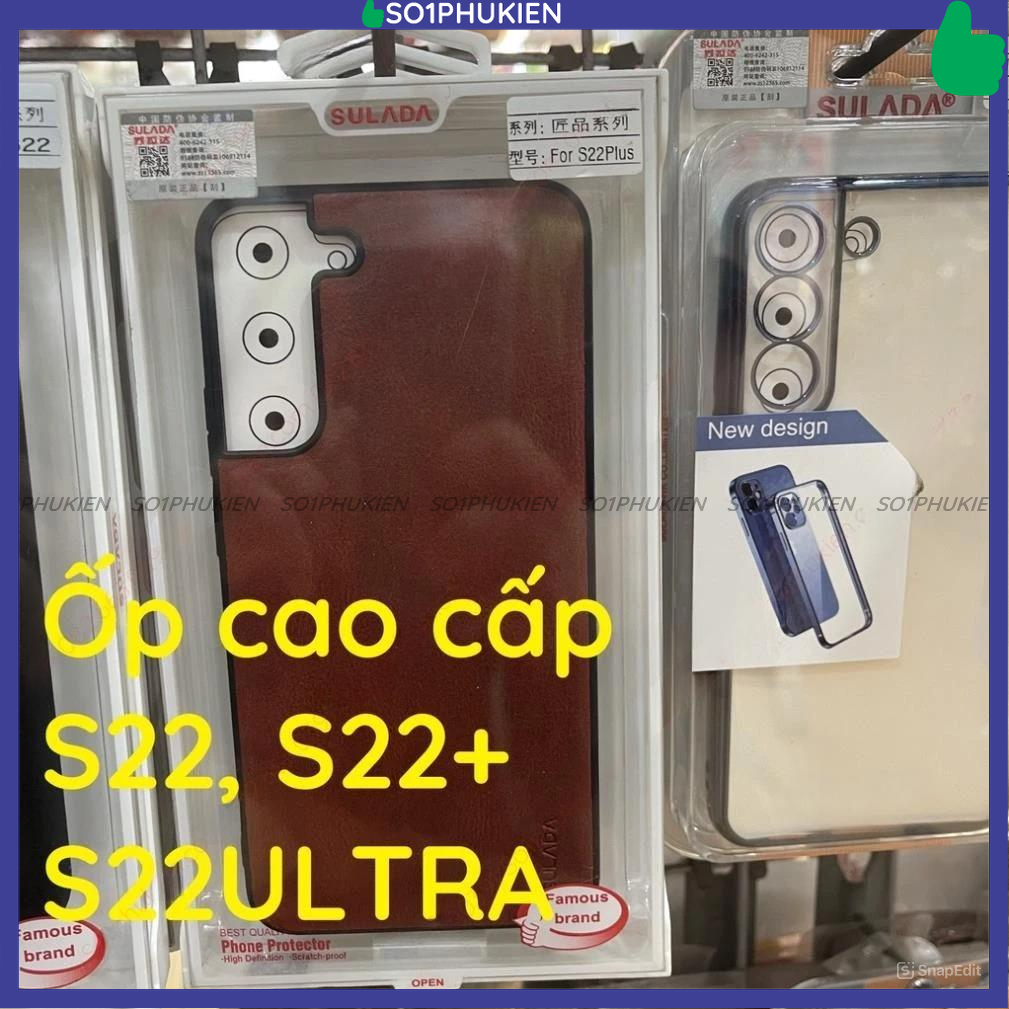 Ốp lưng cao cấp cho samsung S22, S22 plus, S22 ultra, S23 ultra