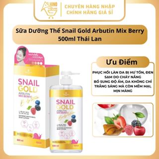 Sữa Dưỡng Thể Snail Gold Arbutin Mix Berry Body Lotion Precious Skin 500ml Thái Lan - Hinohouse