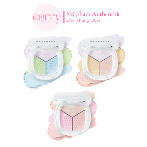 Phấn phủ bột Wakemake Stay Fixer Multi Color Powder