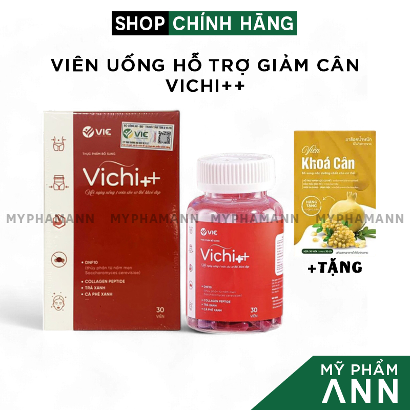 Giảm Cân Vichi++ VIC Organic Chính Hãng Tặng Khoá Cân - Giảm Cân Cho Cơ Địa Lờn
