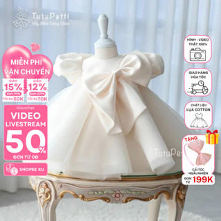 Đầm váy công chúa cho bé gái Tutupetti thiết kế babydoll đáng yêu