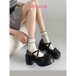 giày lolita nữ đế cao thời trang phong cách hàn quốc đế đốc ulzzang hiện đại mary jane. Ms: LLT 019