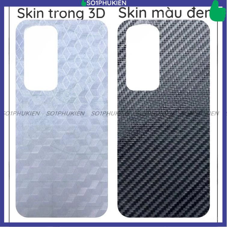 Miếng dán mặt lưng skin carbon Xiaomi Redmi 10