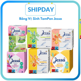 Tampon Cần Đẩy Facelle - Băng Vệ Sinh Tampons Jessa Hộp Đủ Size - Hàng Đức
