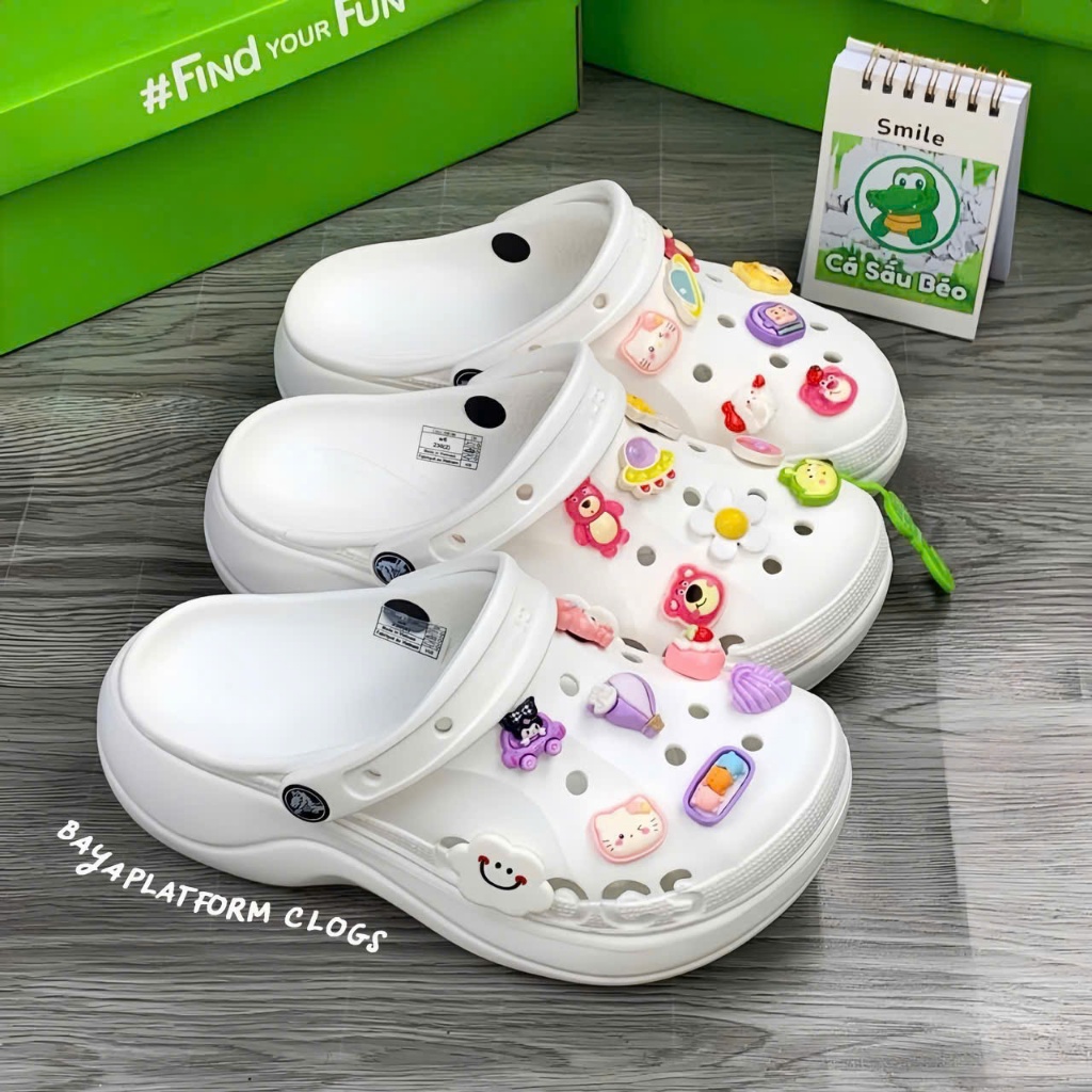 Dép Crocs nữ BAYA PLATFORM CLOGS Xăng Đan Đế Xuồng Cao 5P , Giày Sục Crocs sandal Đi Biển Giày Chống Trượt Hàng Cao Cấp | BigBuy360 - bigbuy360.vn